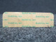 5015081-10 Cessna Placard (NEW OLD STOCK)