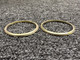 MS28776M2-22 Aircraft Supply Brass Wiper Ring (Set of 2) (New Old Stock)