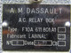 Dassault F10A.611.801A1 A.M. Dassualt A.C. Relay Box with Modifications 