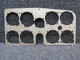 Cessna Aircraft Parts 0413459-10 Cessna 152 Shock Mounted Instrument Panel Assembly (Holes Worn) 