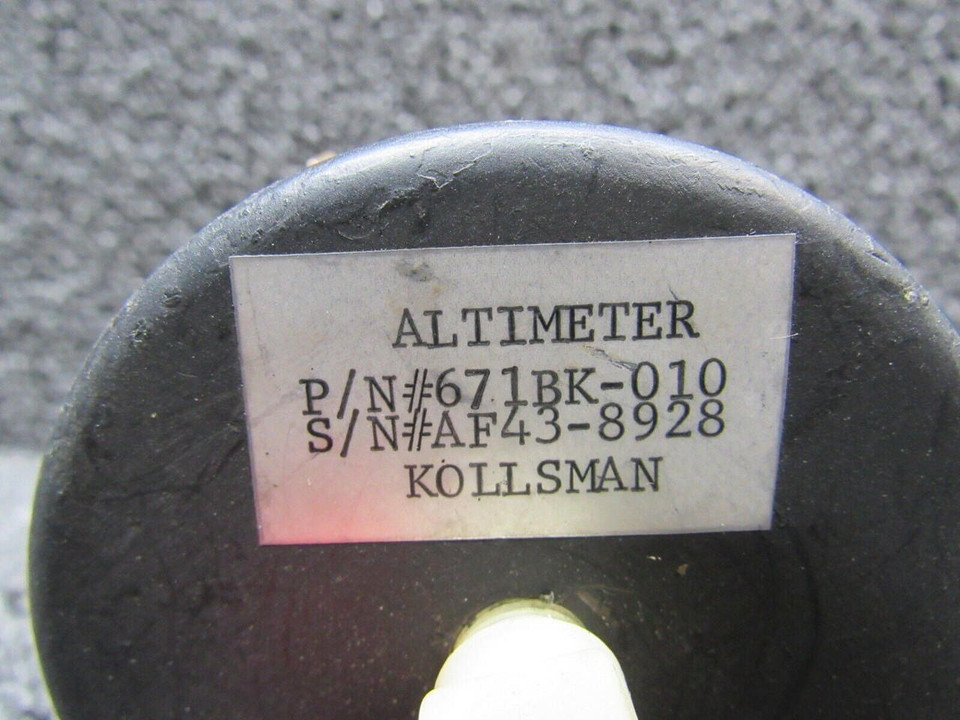 671BK010 Kollsman Altimeter Indicator