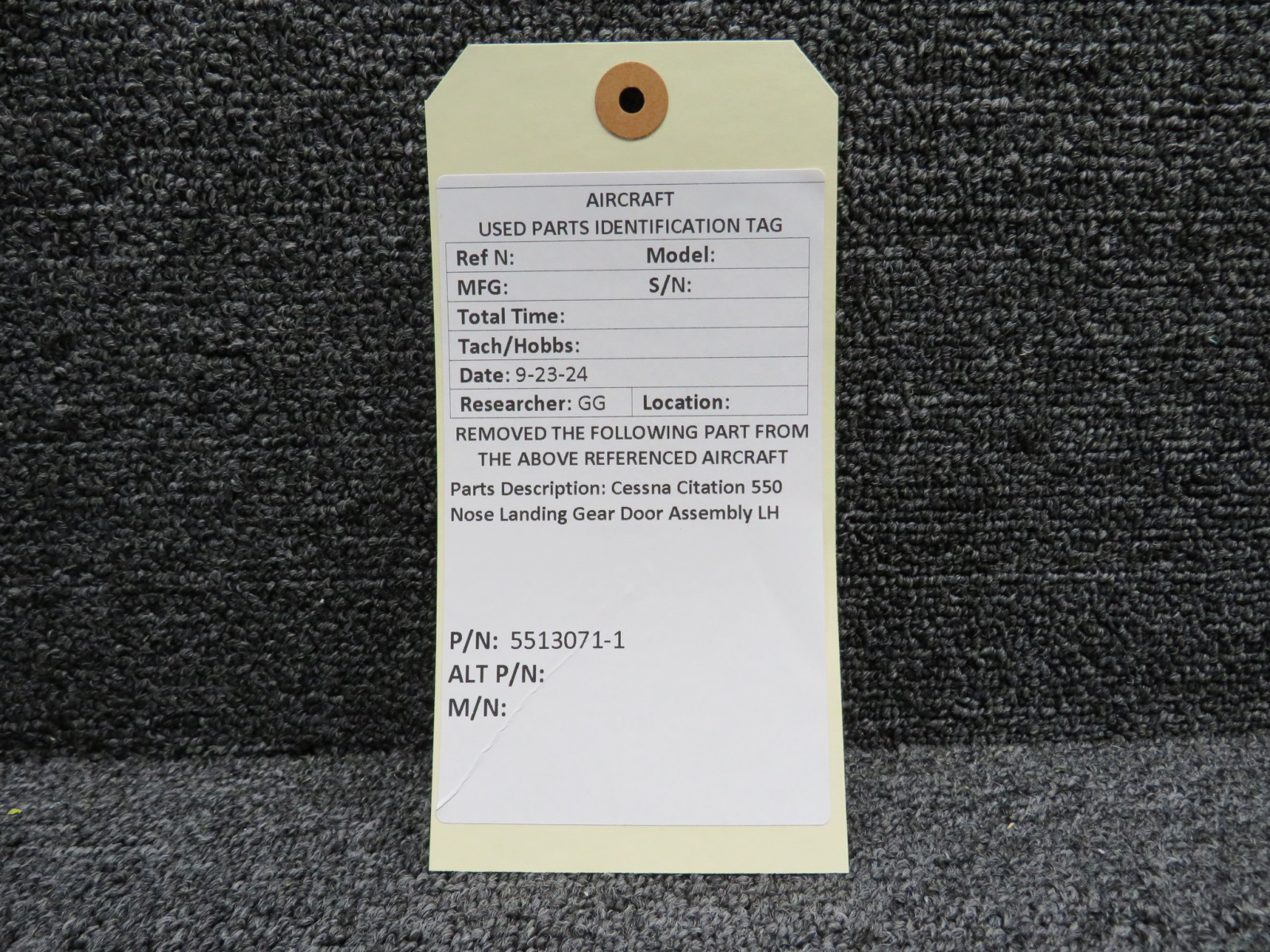 5513071-1 Use Part Number 5513071-29 Cessna Citation 550 Landing