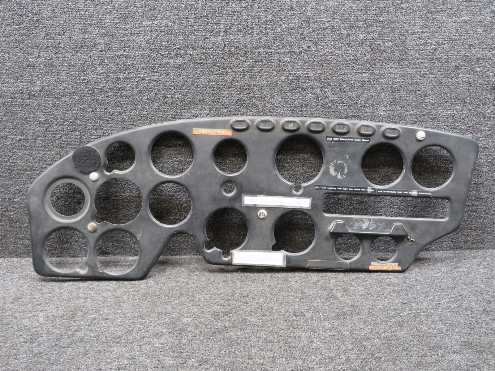 専用出品Ｎｏ．2   (確認用⑤) 0713214-29 Cessna 182A Shock Instrument Panel Cover For Sale