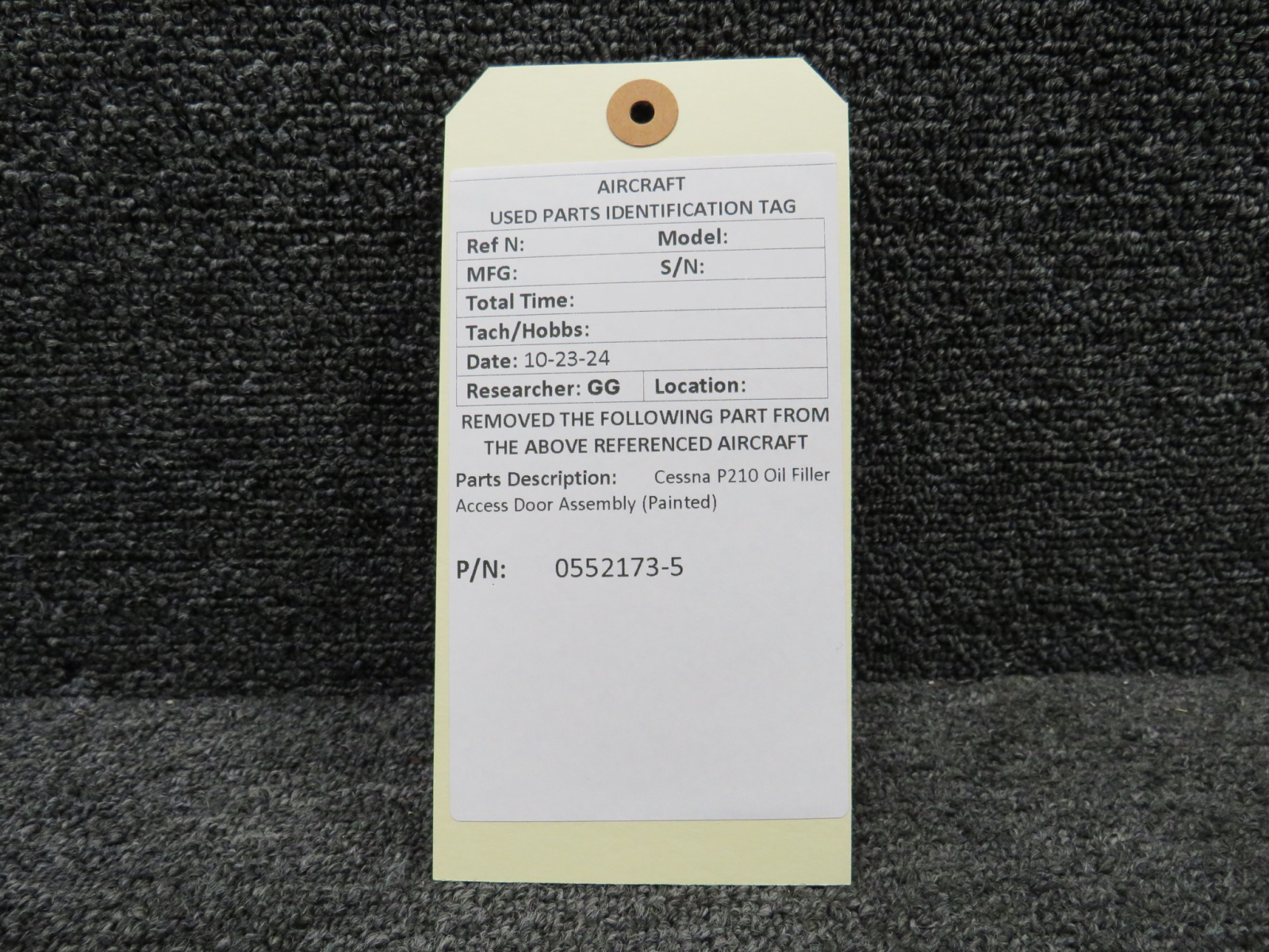 0552173-5 Cessna P210 Oil Filler Access Door Assembly (Painted