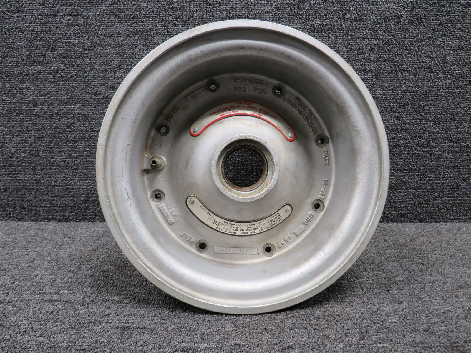3-1357-1 BF Goodrich 18-5.5 Wheel Assembly, Worn