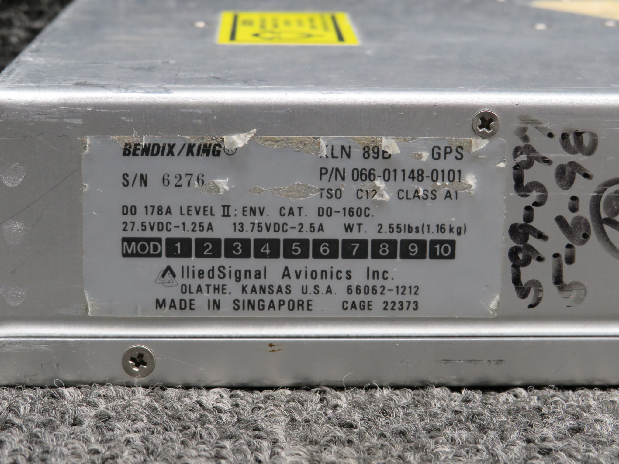 066-01148-0101 Bendix King KLN-89B GPS LNAV Receiver For Sale