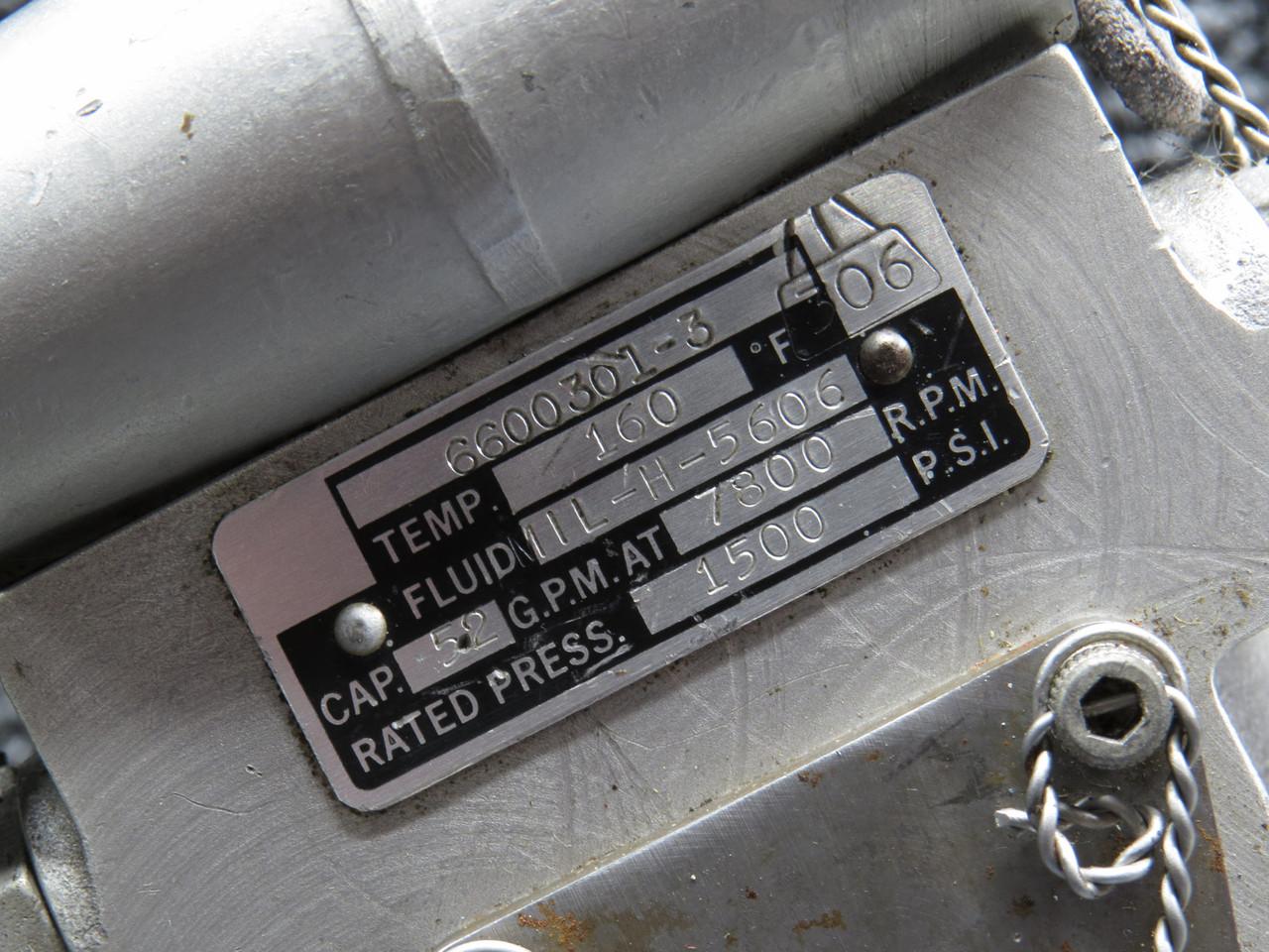 65078-011 (Alt: 6600301-3) Abex Corp AP09V-8-01 Hydraulic Pump