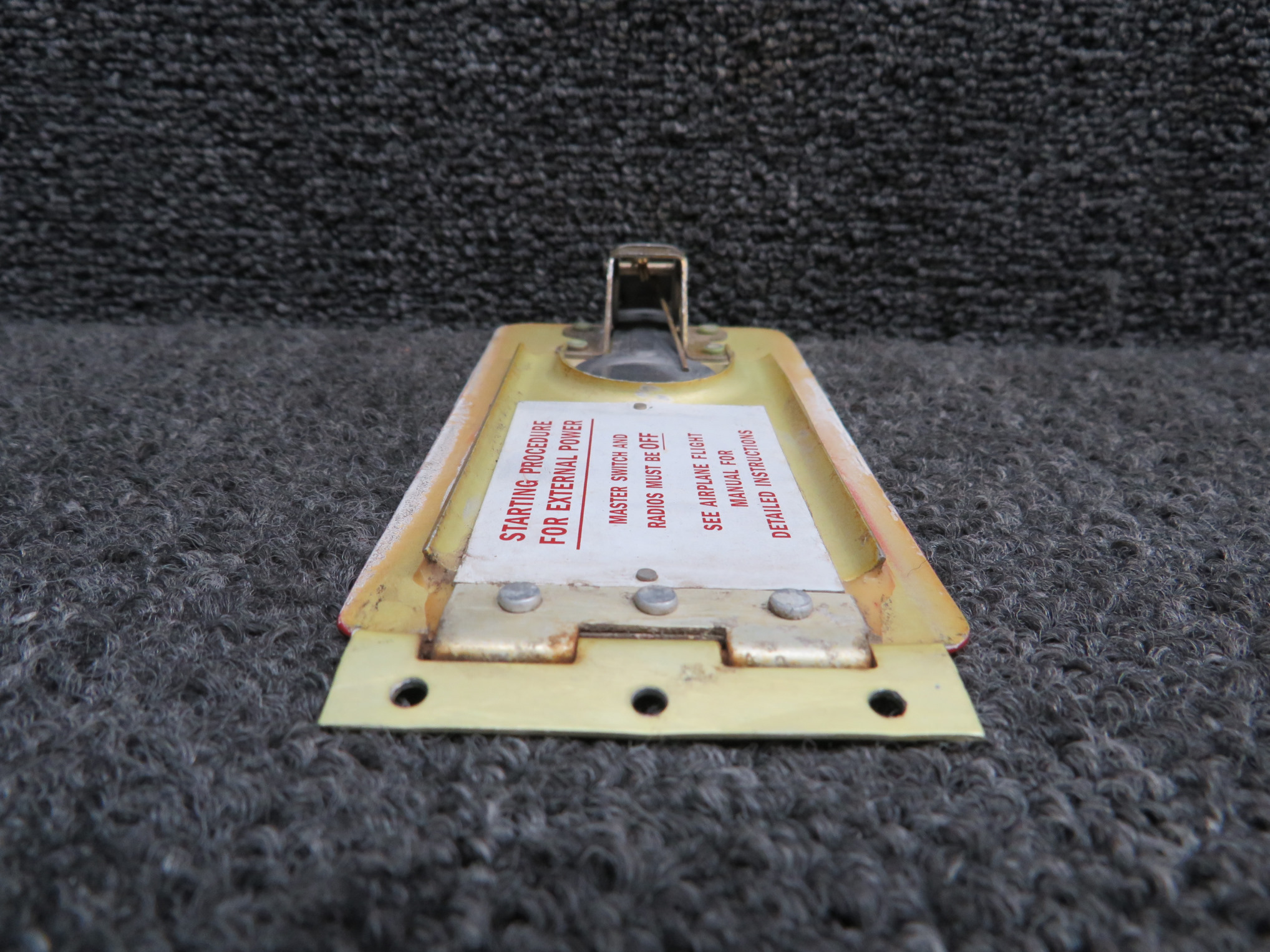 42513-004 Piper PA28-181 Power Receptacle Door Assembly (Striped