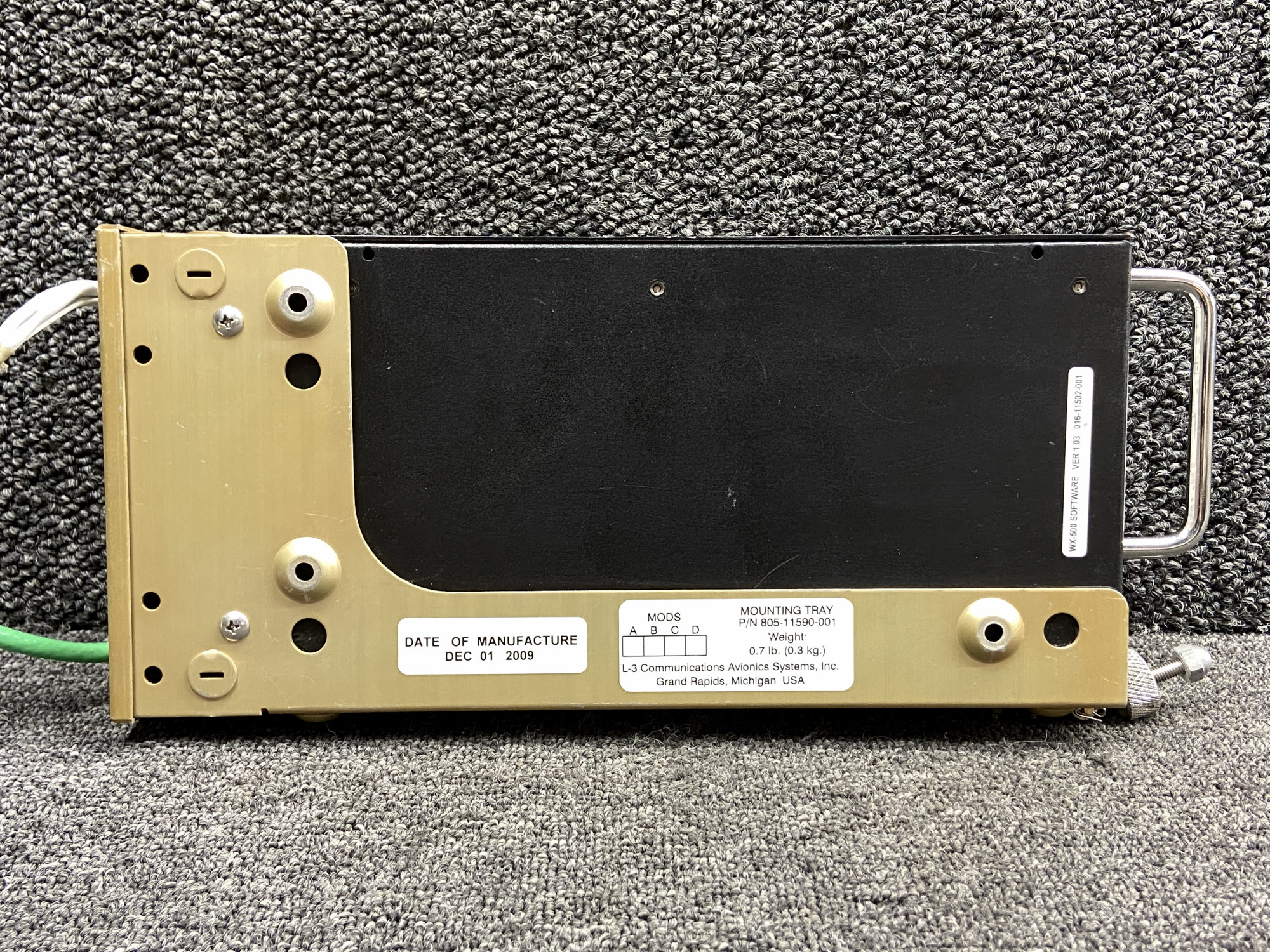 user_5816f61eオーダーページ 805-11500-001 L-3 Communications WX500 Stormscope Processor with