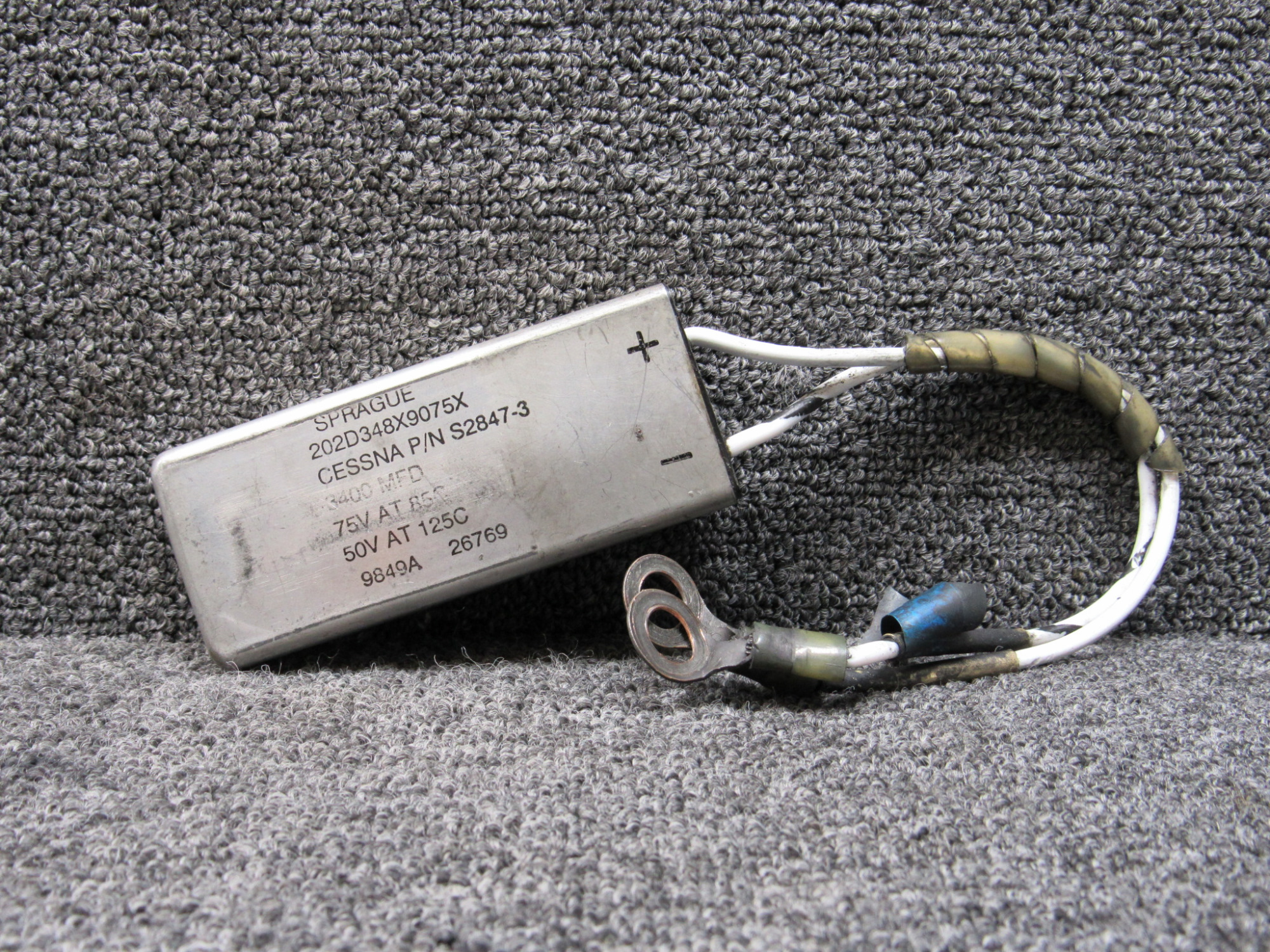 S2847-3 (Alt: 202D348X9075X) Sprague Capacitator For Sale
