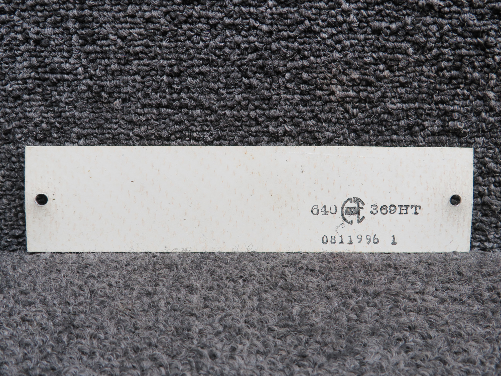 0811996-1 Cessna 310Q Maximum Baggage Capacity Placard