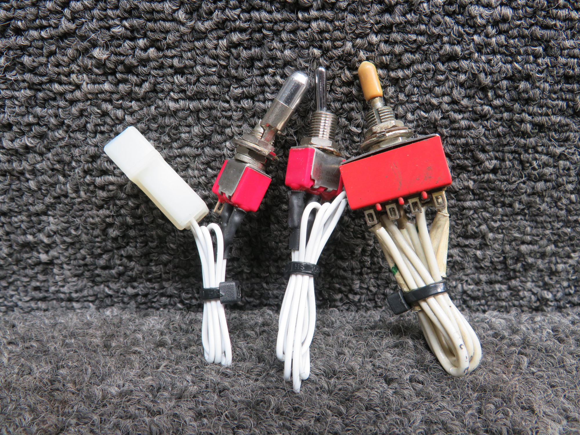 7101, 7415 C&K Set of 3 Toggle Switches