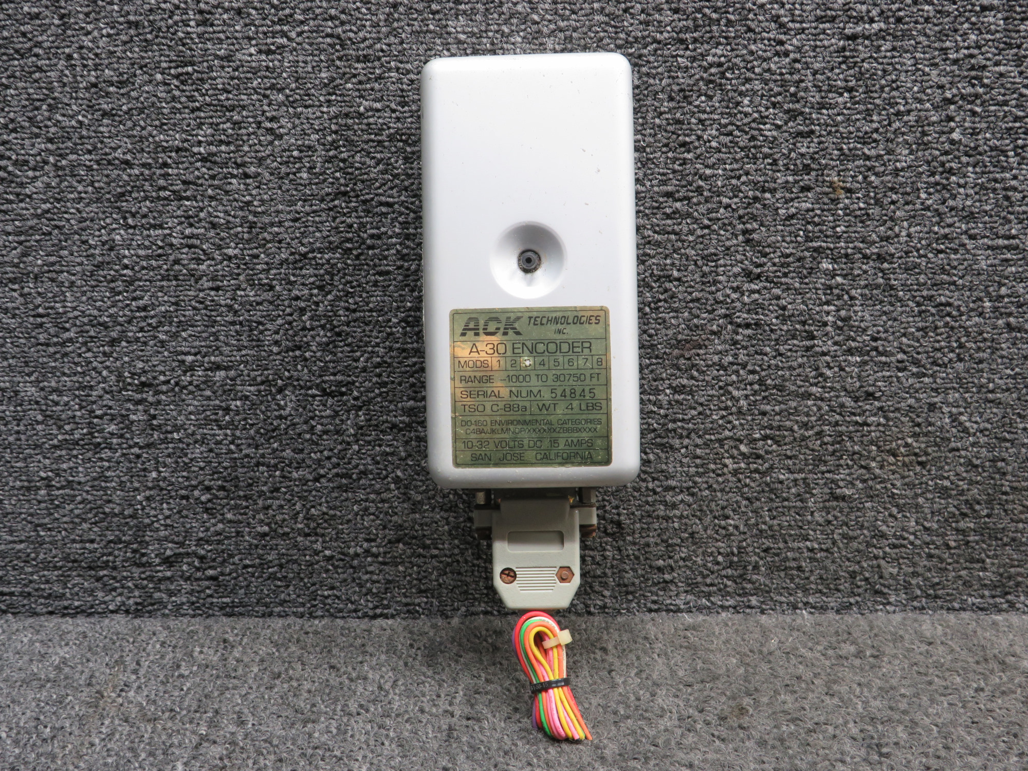ACK Technologies A-30 Encoder with Connector and Modification