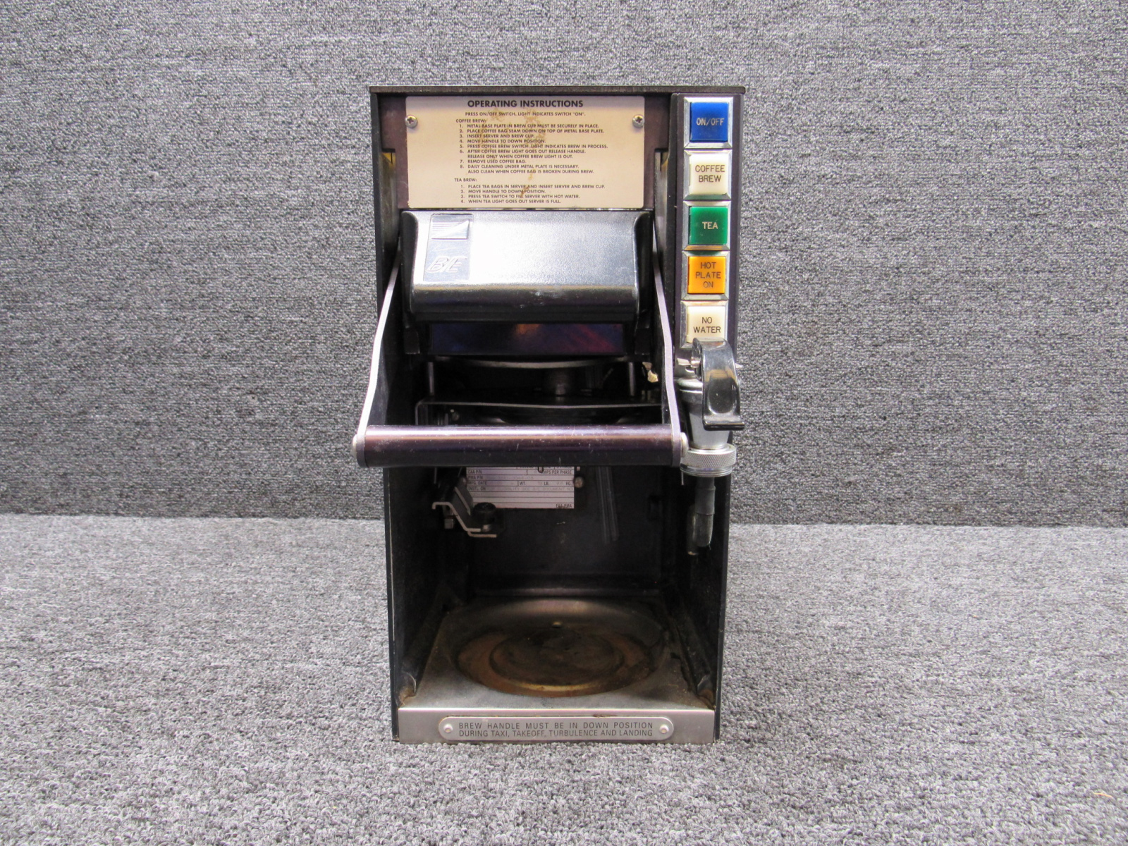 ari-3 ページ 3510-0044-03 BE Aerospace Coffee Maker For Sale
