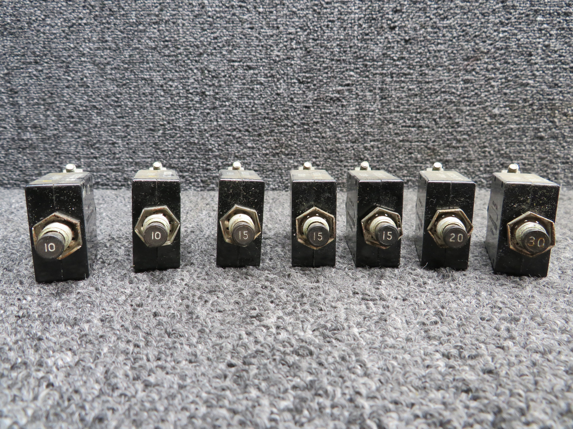 454-657, 454-658, 454-659, 454-661 Set of 7 Wood Electric Push