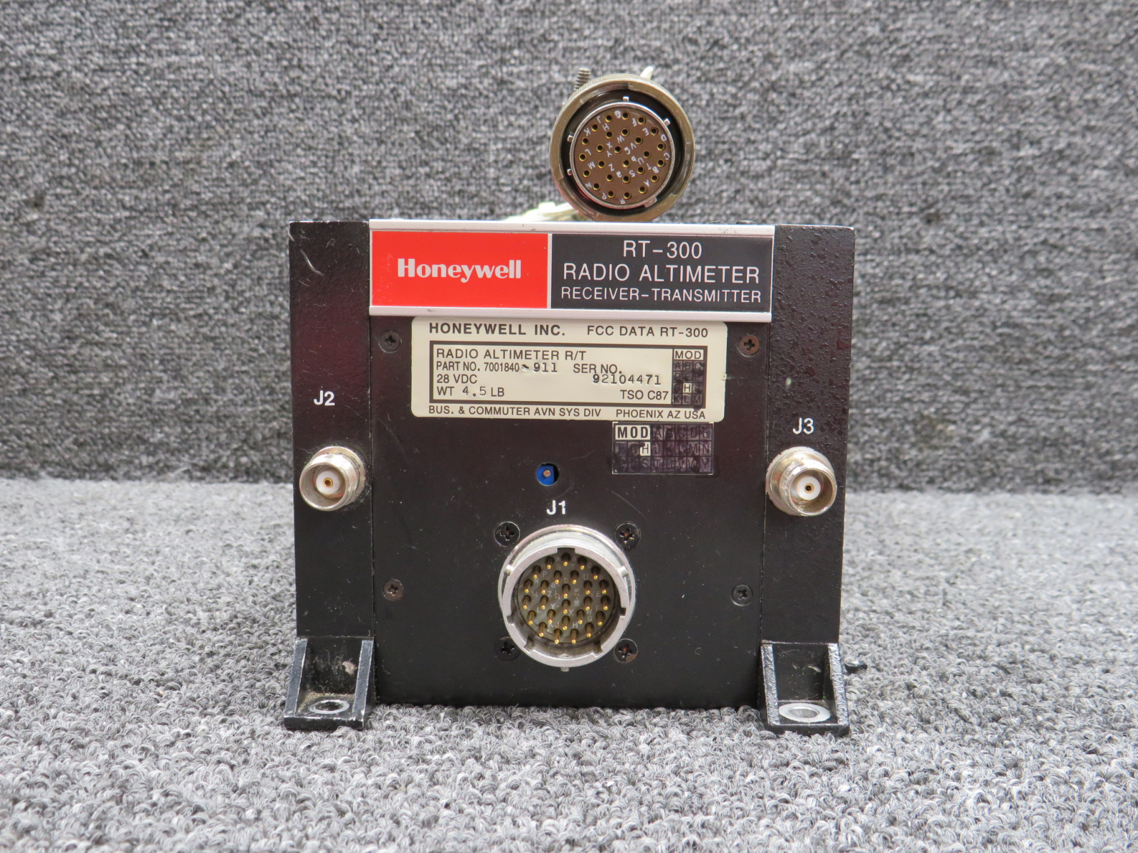 「RT-96906」ページ 7001840-911 Honeywell RT-300 Radio Altimeter Receiver-Transmitter