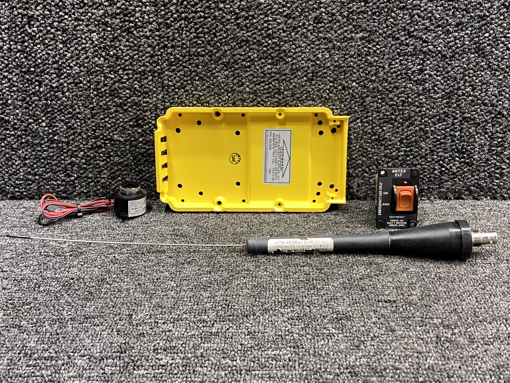 452-3034, 345-6196 Artex Emergency Locator Mounting Tray with
