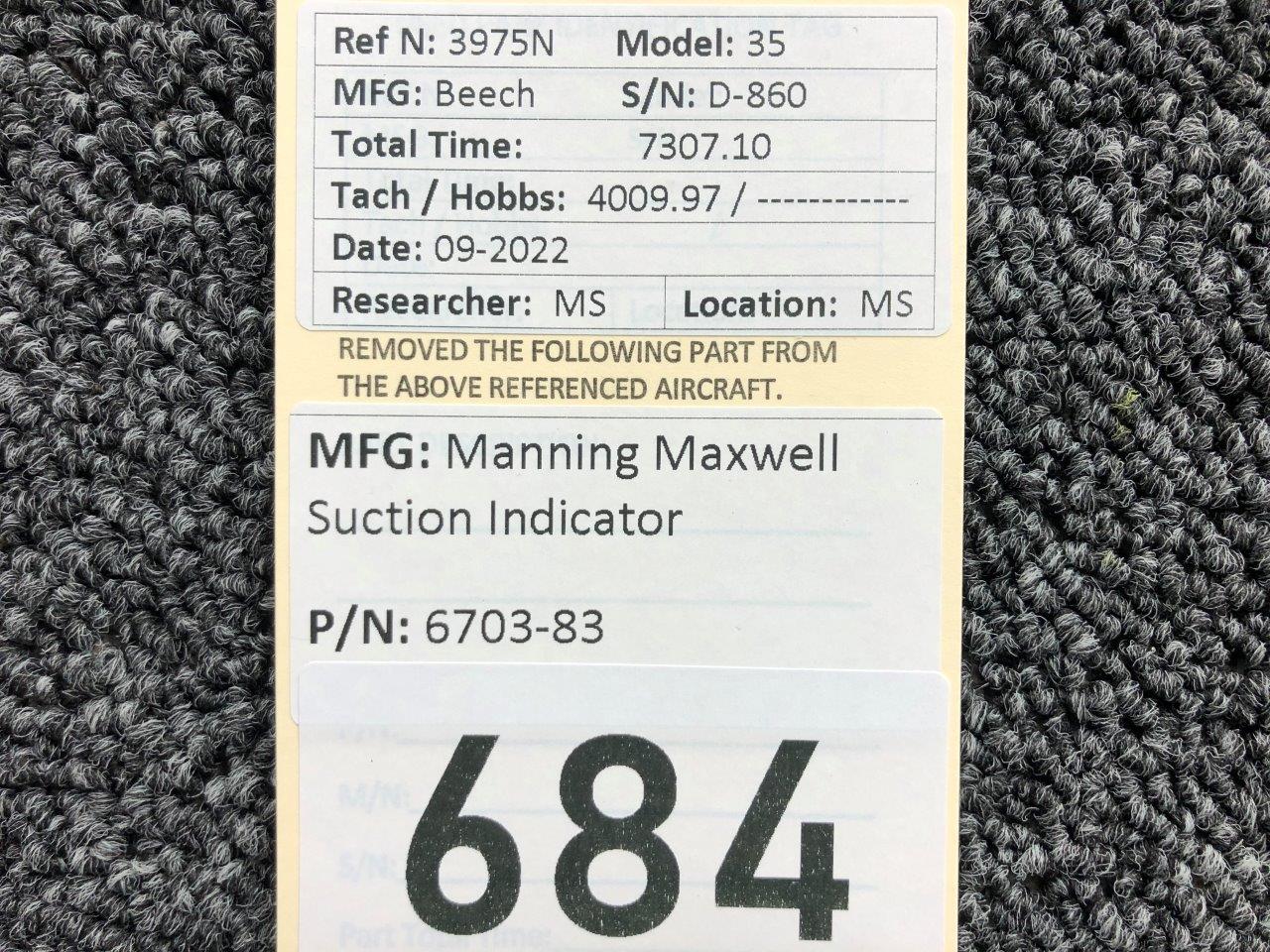 99479-002 Manning Maxwell & Moore Outside Temperature Indicator