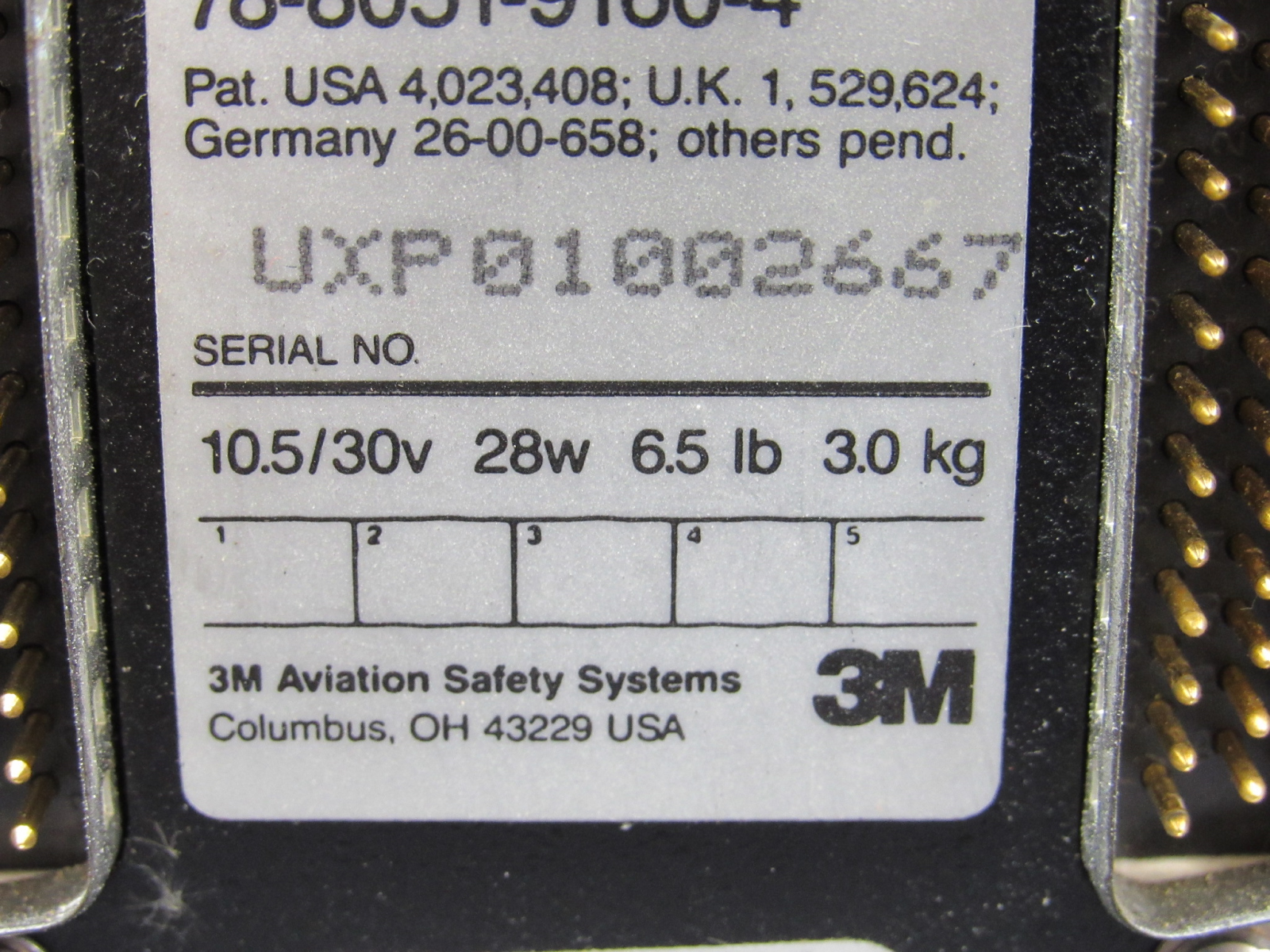 78-8051-9160-4 3M Aviation Systems WX-1000+ Stormscope Processor