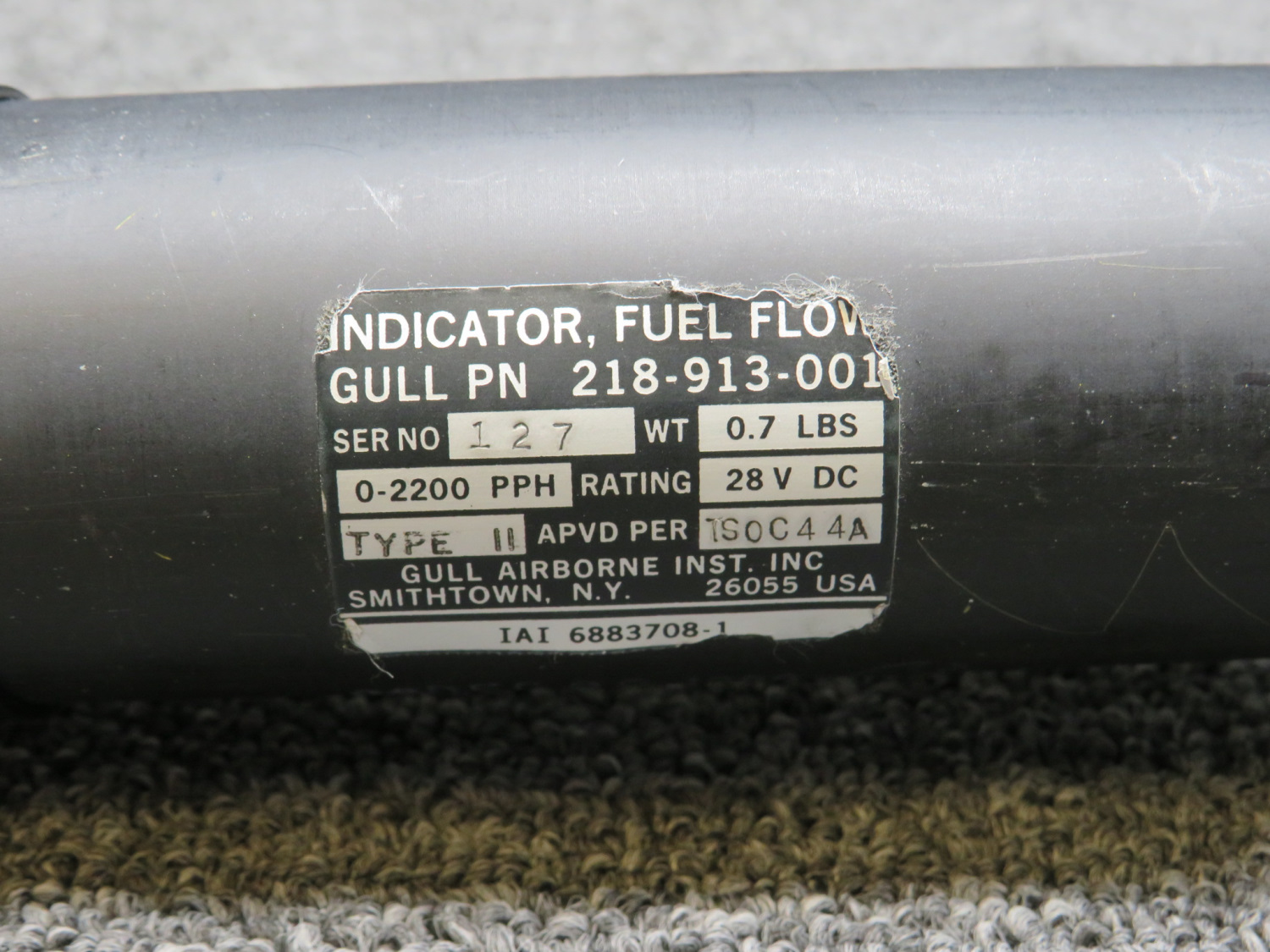 218-913-001 (Alt: 6883708-1) Gull Airborne Fuel Flow Indicator