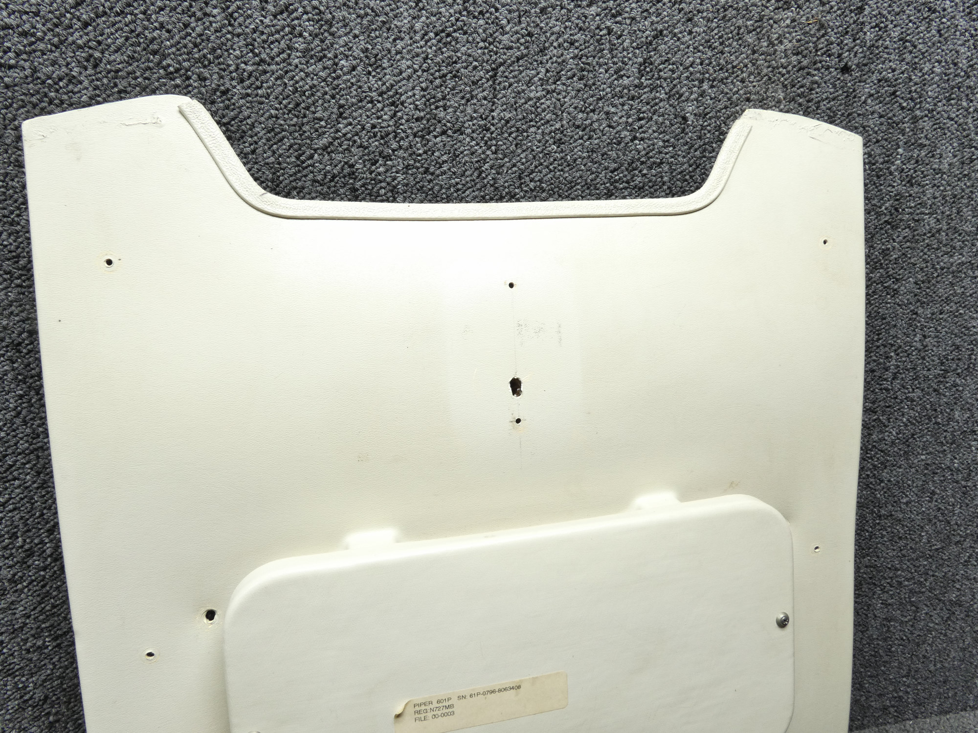 700117-3 Piper Aerostar 601P Aft Trim Panel Center with Cover For Sale