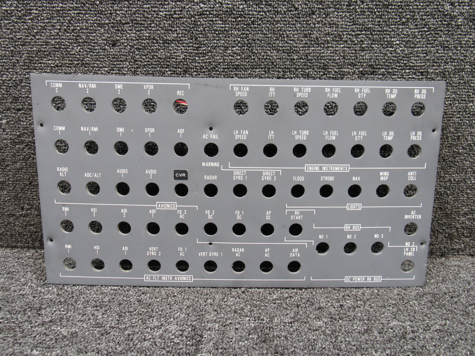 user_5ae28ba5ページ 5518170-23 Cessna Citation I Model 500 Circuit Breaker Face Panel