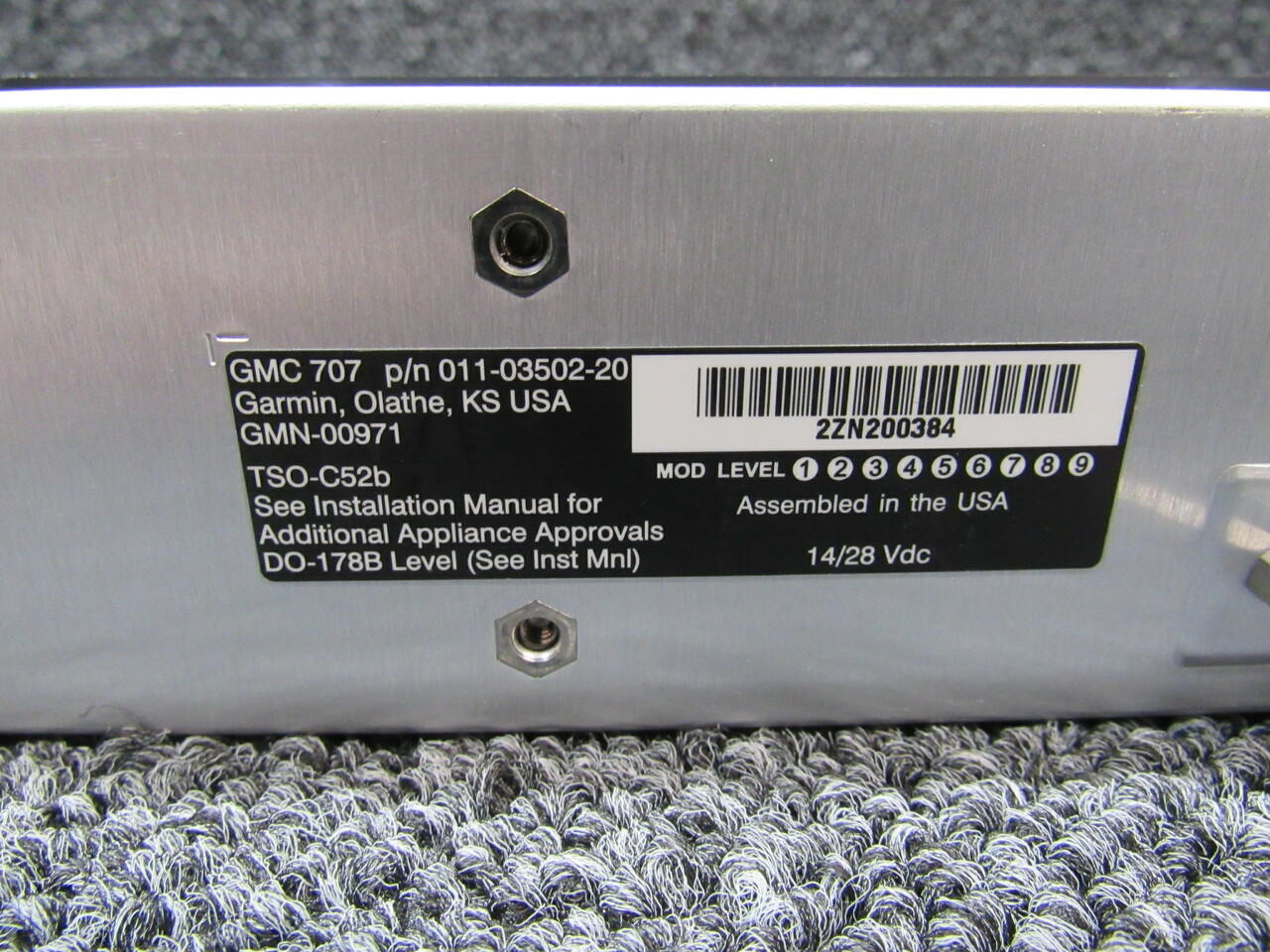 0110350220 Garmin GMC707 Autopilot Control Panel (14/28V)