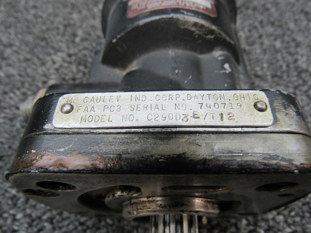 C290D3E/T12 IO360A1B6D McCauley Prop Governor (PROP STRUCK)