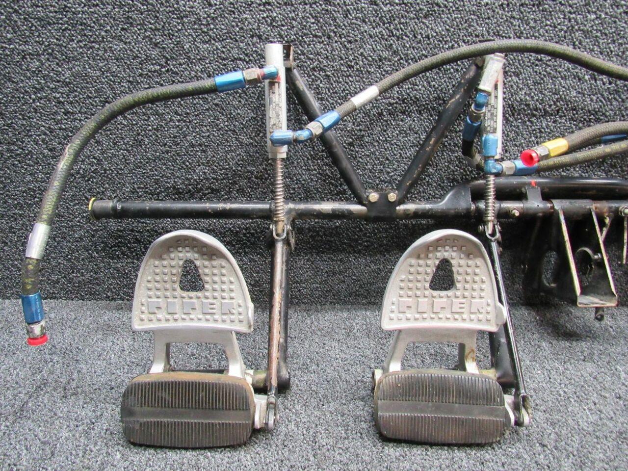 63459-011 / 17000 Piper PA32-300 Rudder Pedal Assy W/ Dual Toe Brakes