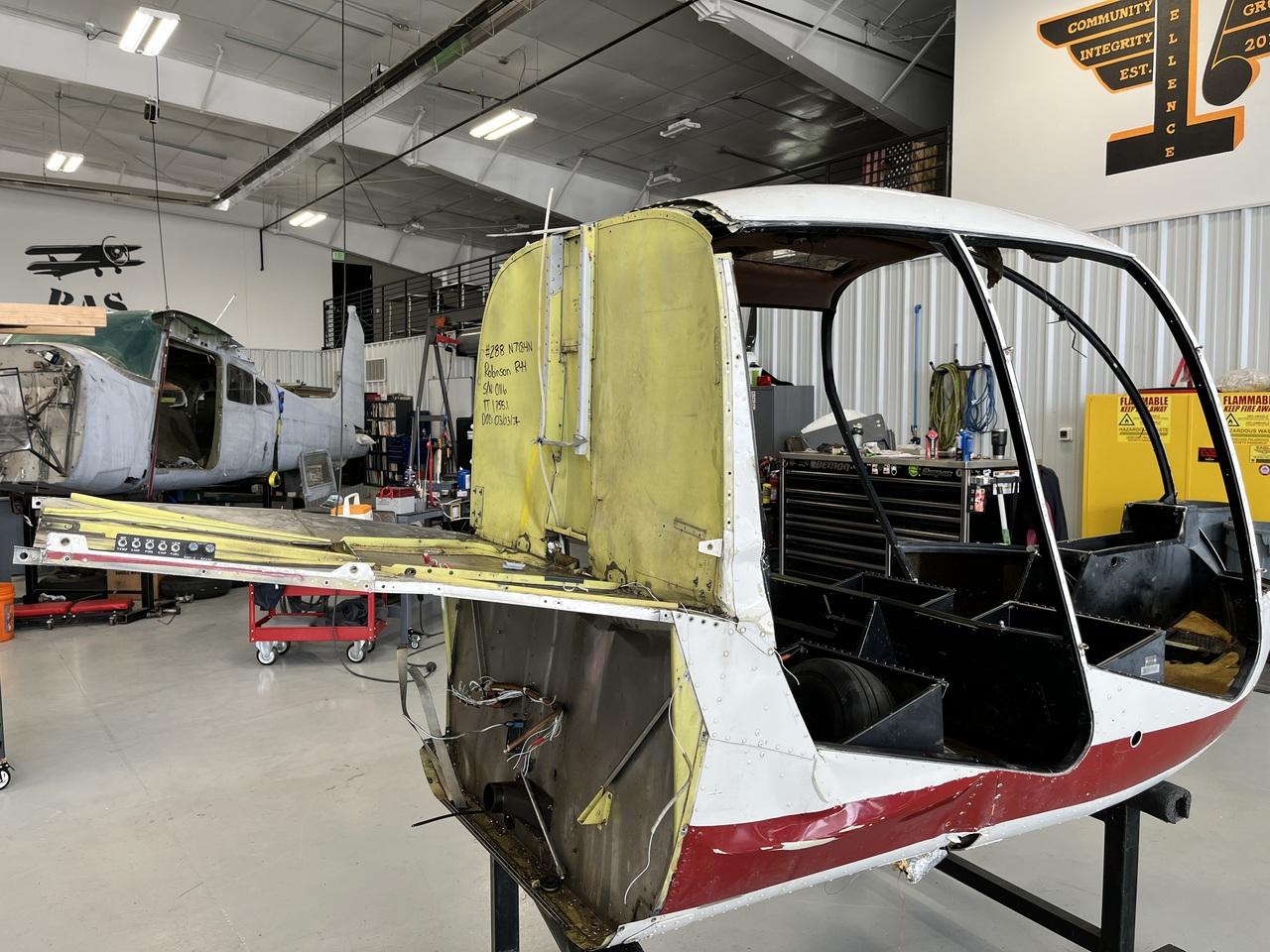 Robinson R44 Fuselage W/ Airworthiness, Bill of Sale, and Log 