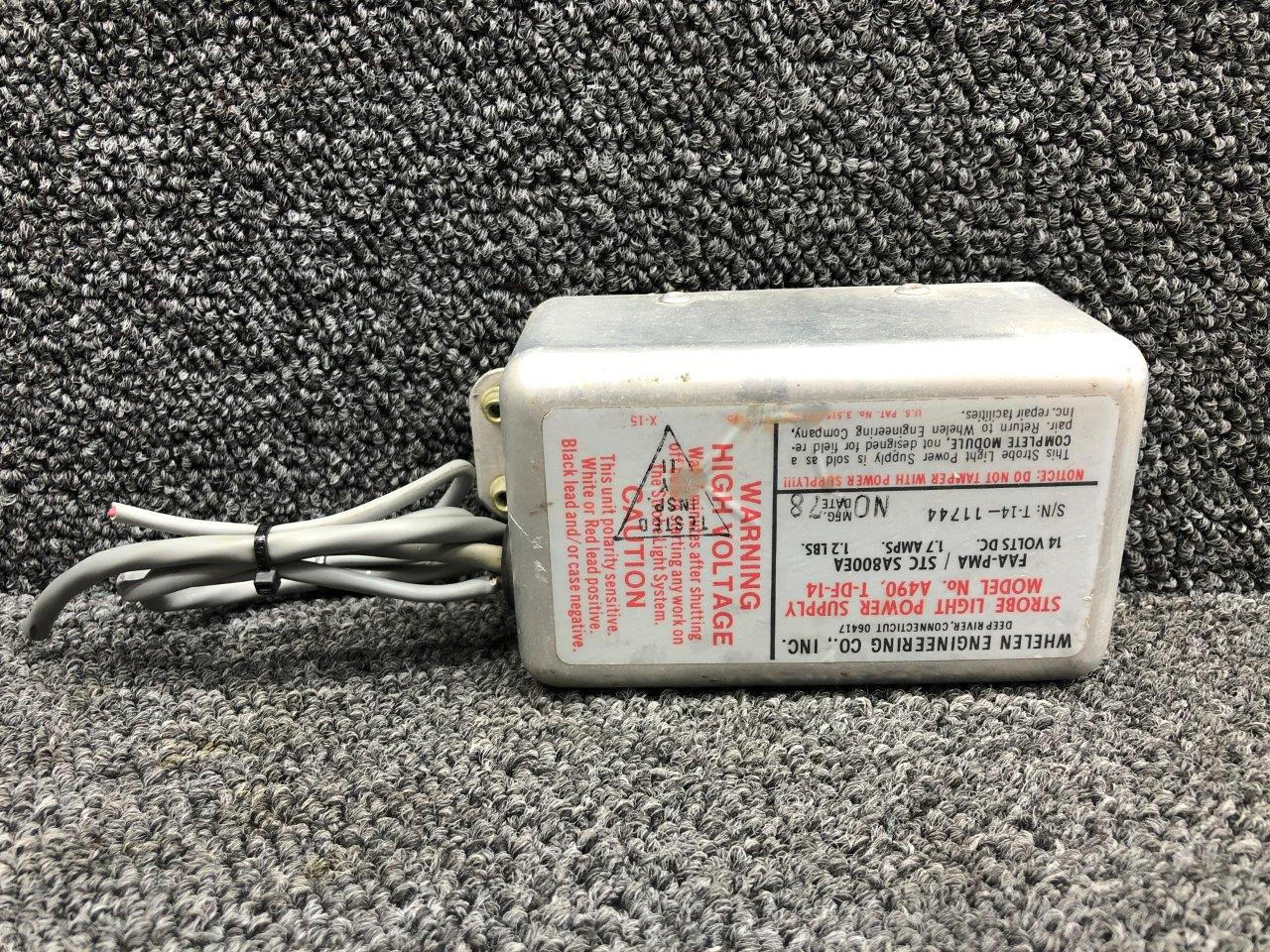 Whelen A490TDF14 Strobe Light Power Supply (Volts 14, Amps 1.7)
