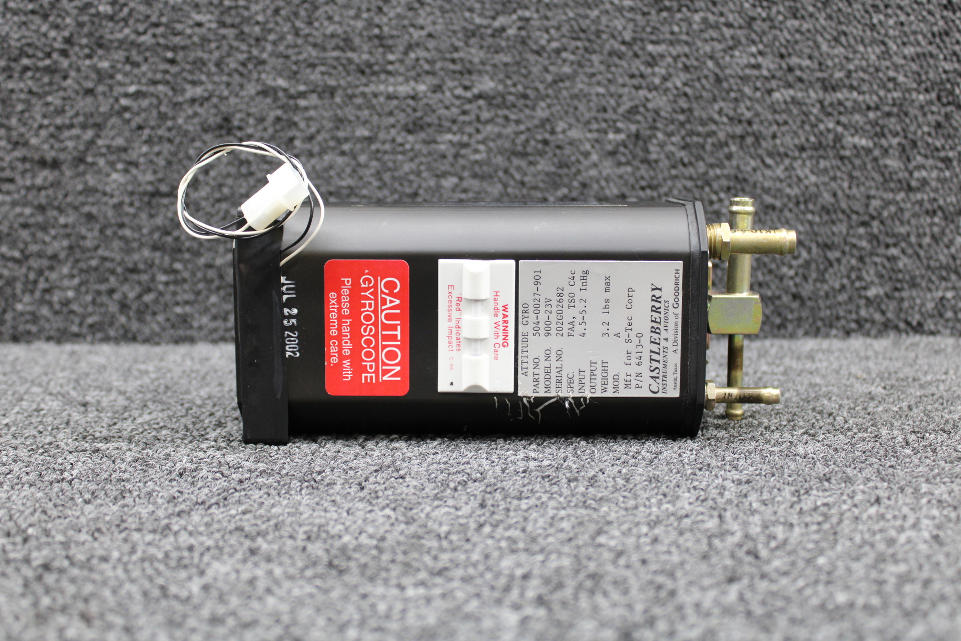 5040027901 Castleberry 90023V Attitude Gyro Indicator