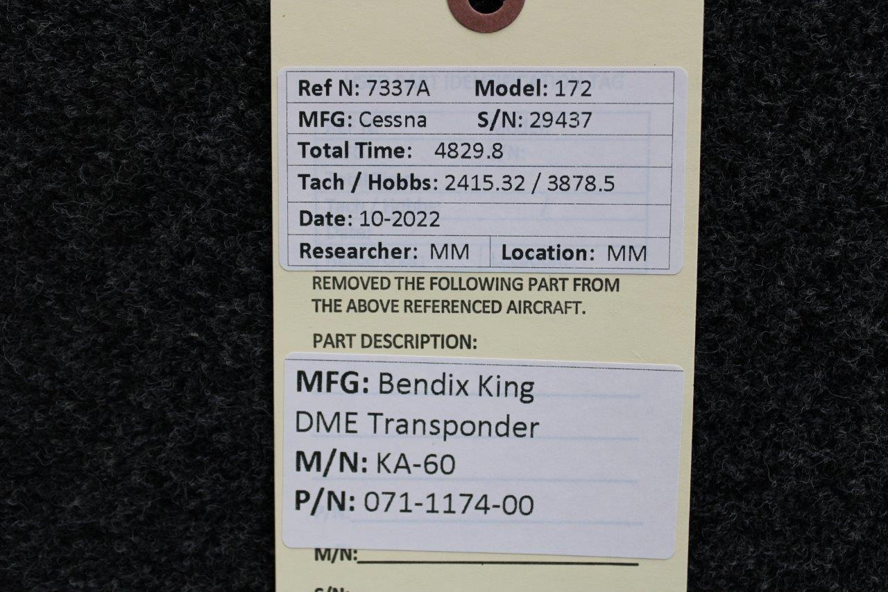 071-1174-00 Bendix King KA-60 DME Transponder