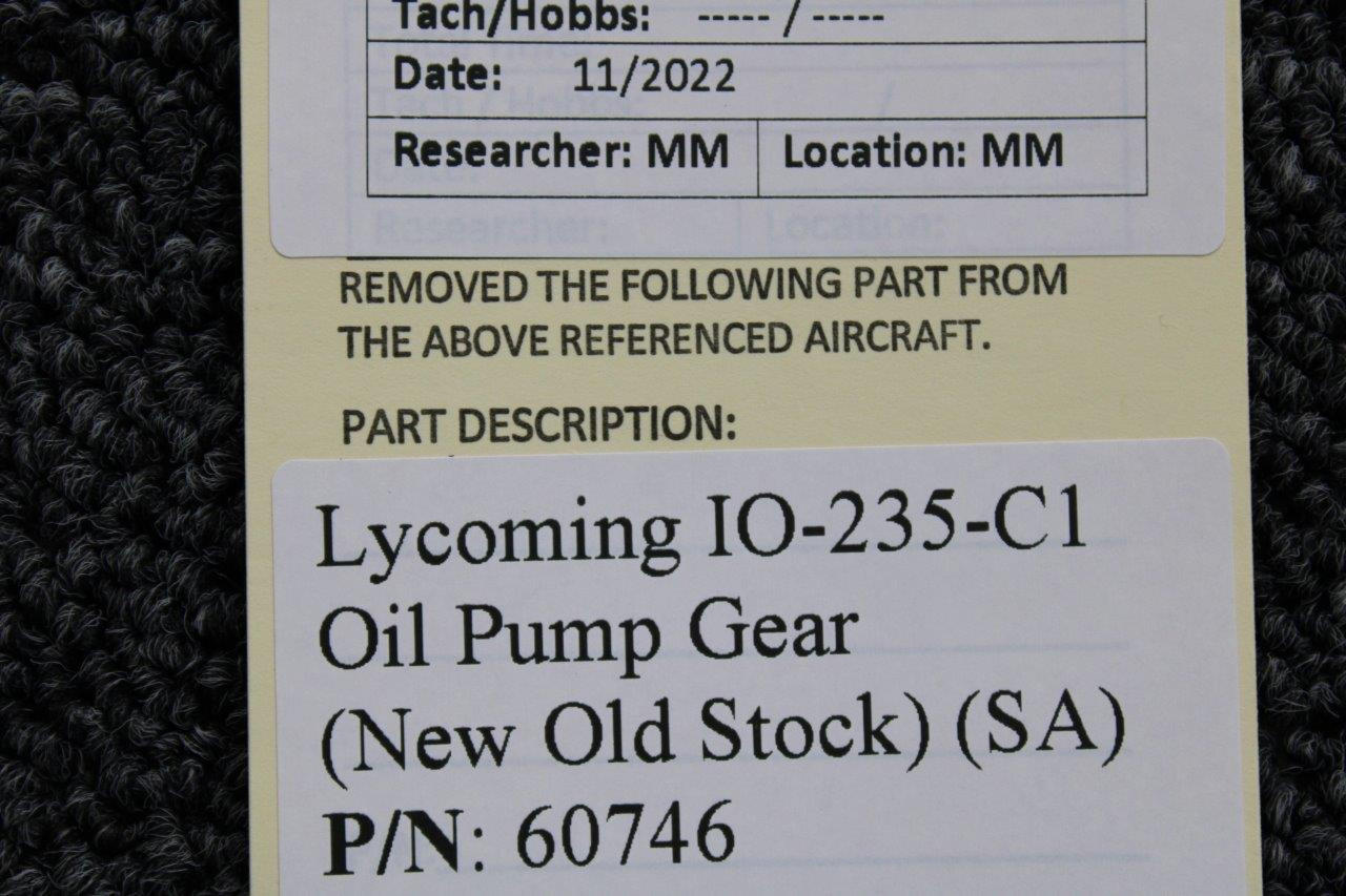 60746 IO235C1 Oil Pump Gear (NEW OLD STOCK) (SA)