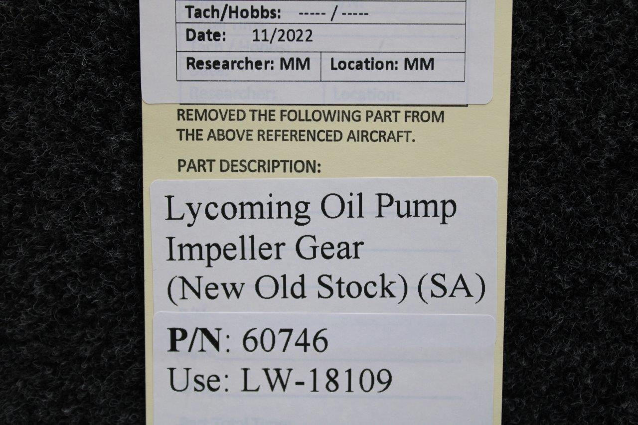 60746 (USE LW18109) Oil Pump Impeller Gear (NEW OLD STOCK) (SA)