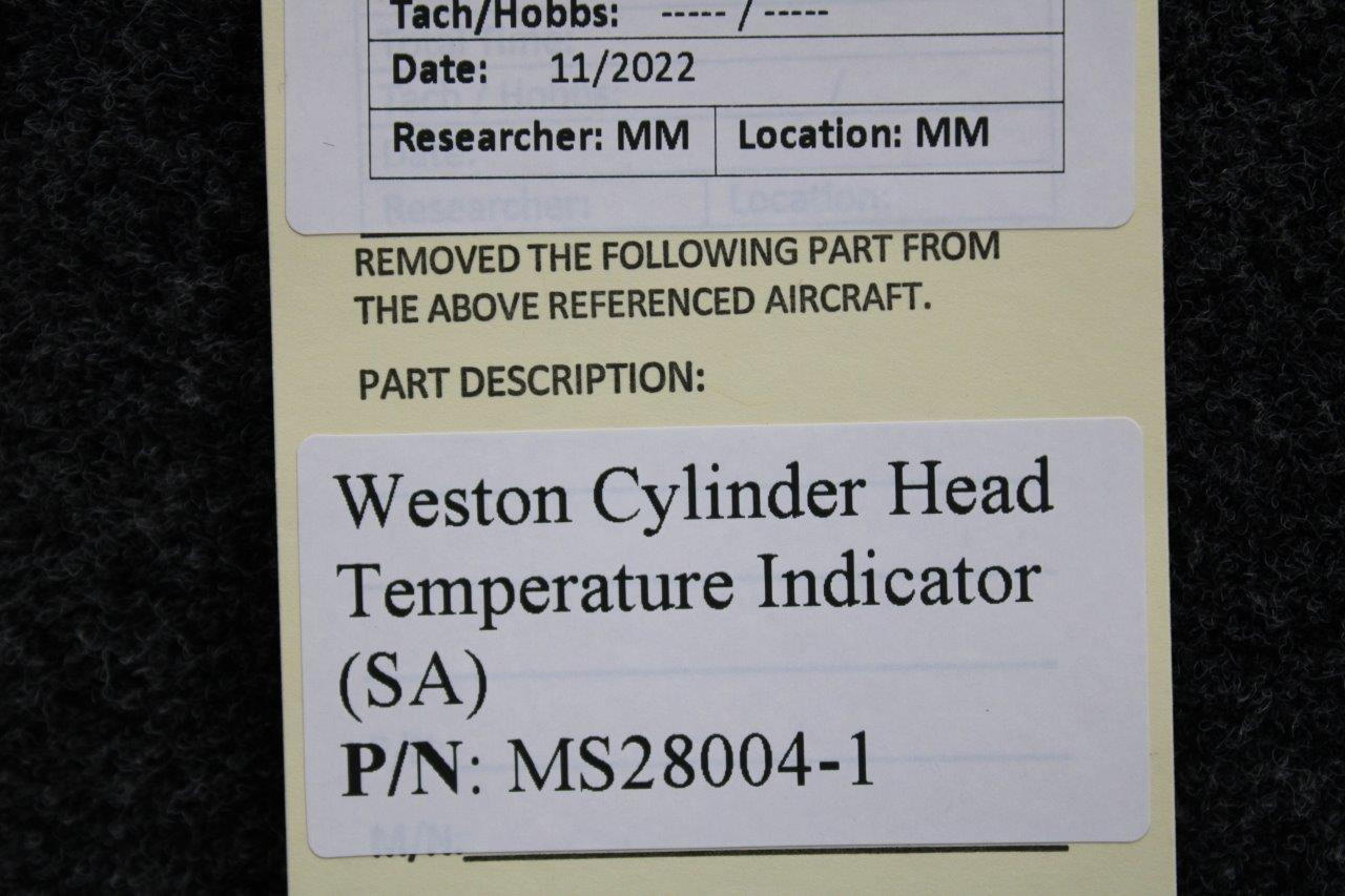 MS28004-1 Weston Cylinder Head Temperature Indicator (SA)