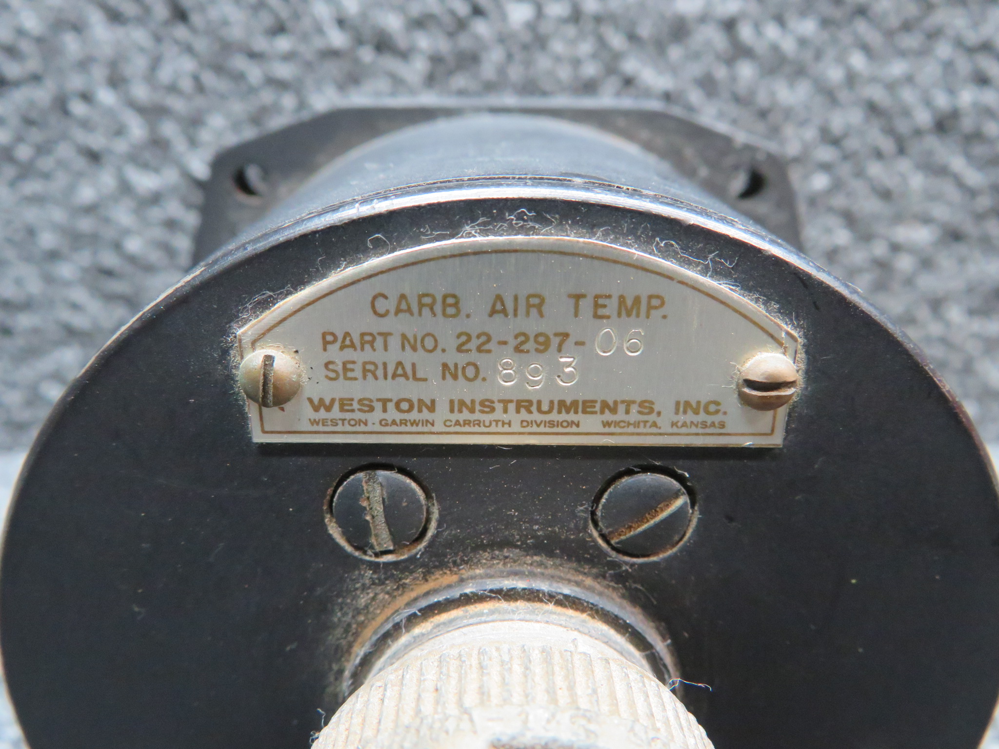 2229706 Weston Dual Carburetor Air Temperature Indicator (50 to 100 C)