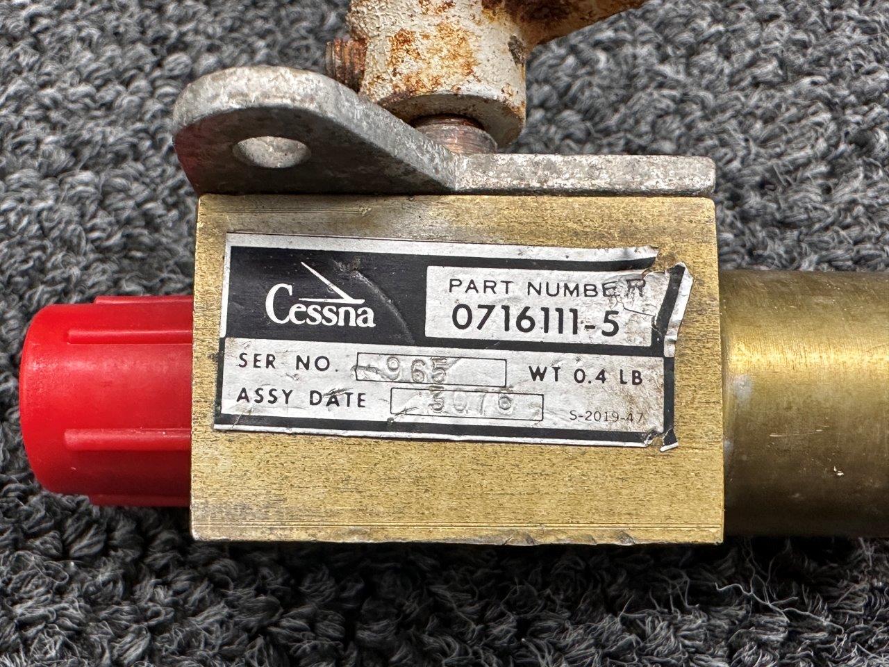 0716111-5 Cessna A188B Fuel Valve Assembly For Sale
