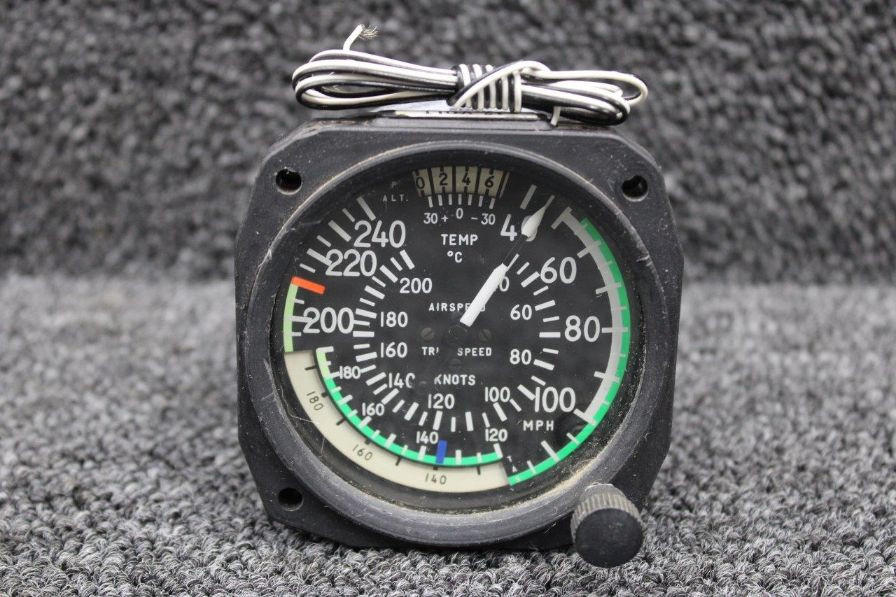 ASIT240MKL Falcon True Airspeed Indicator, Lighted (Volts