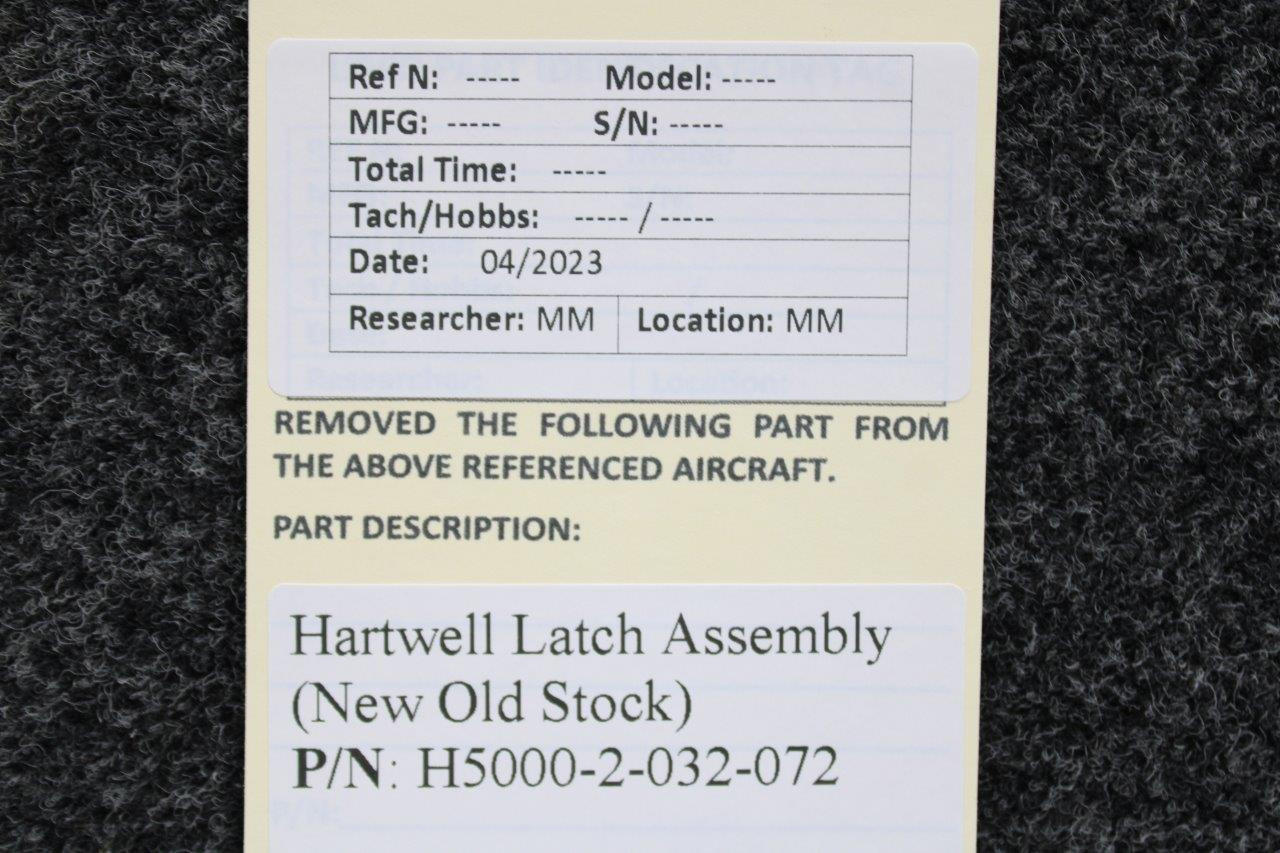 H5000-2-032-072 Hartwell Latch Assembly, New Old Stock