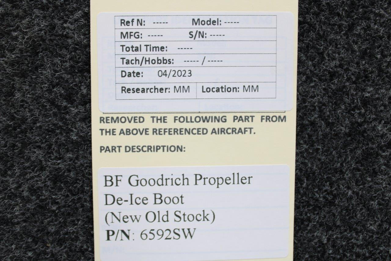 6592SW BF Goodrich Propeller DeIce Boot, New Old Stock