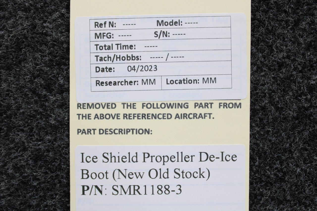 SMR11883 Ice Shield Propeller DeIce Boot, New Old Stock