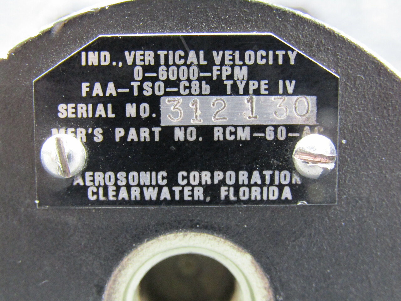 RCM-60 Aerosonic Vertical Velocity Indicator Unit