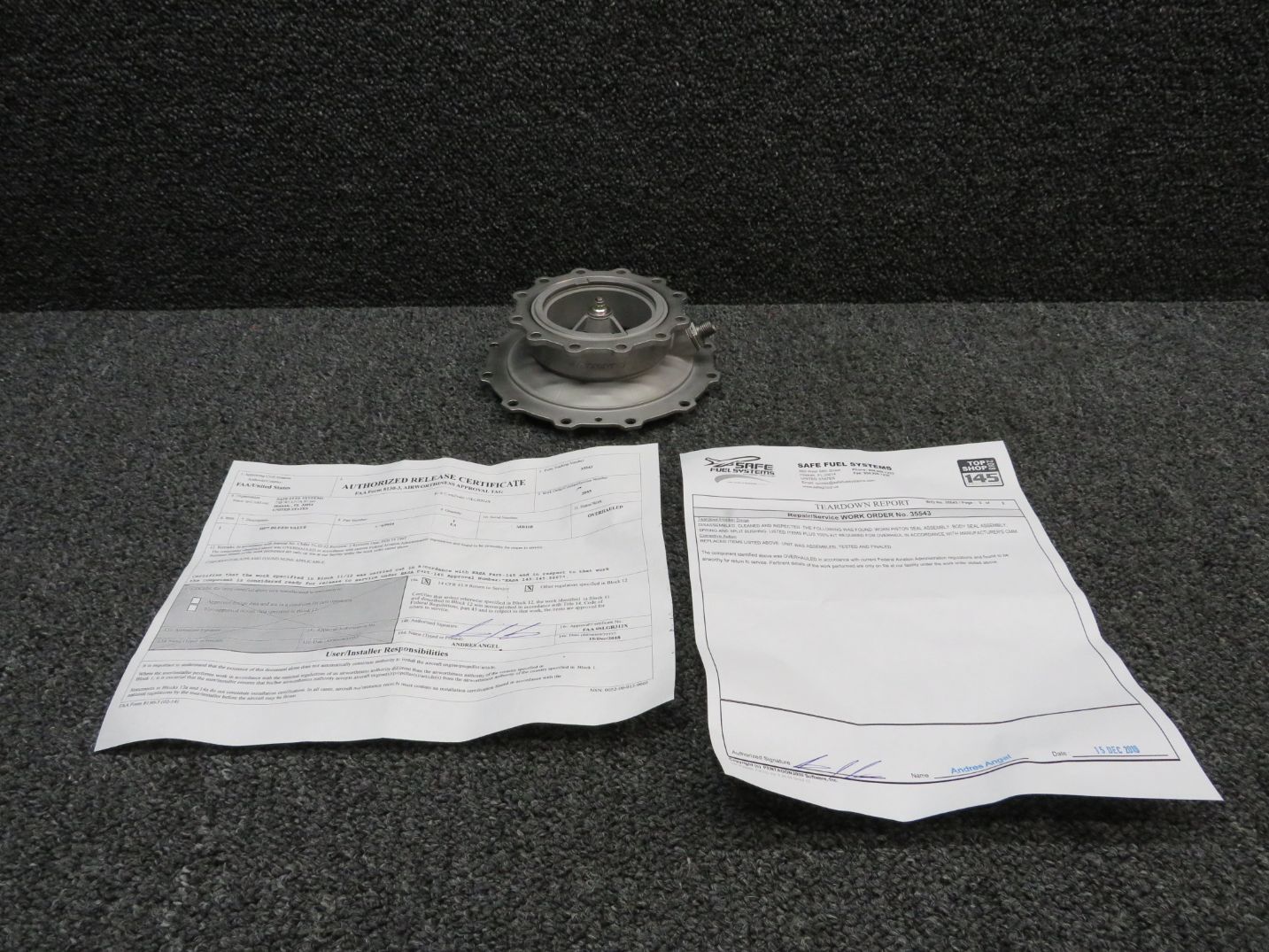 AC69924 Dunlop HP7 Bleed Valve Assembly Unit With 8130-3 Overhauled