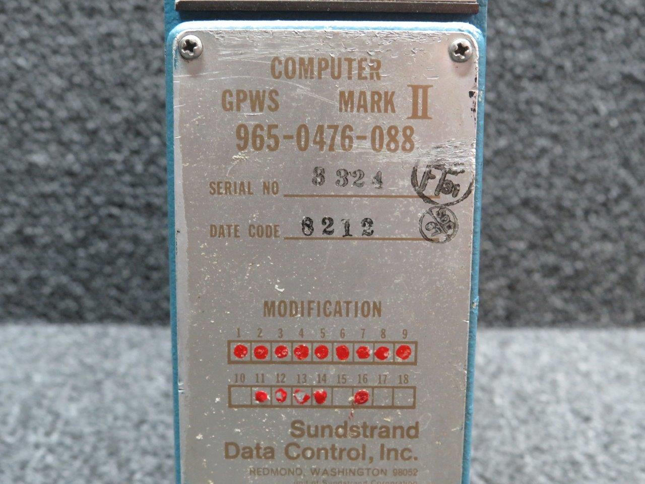 965-0476-088 Sundstrand Ground Proximity Warning System Mark II
