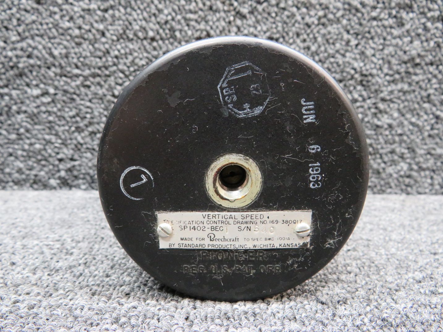 SP 1402-BEC1 Pioneer Aircraft Vertical Speed Indicator For Sale