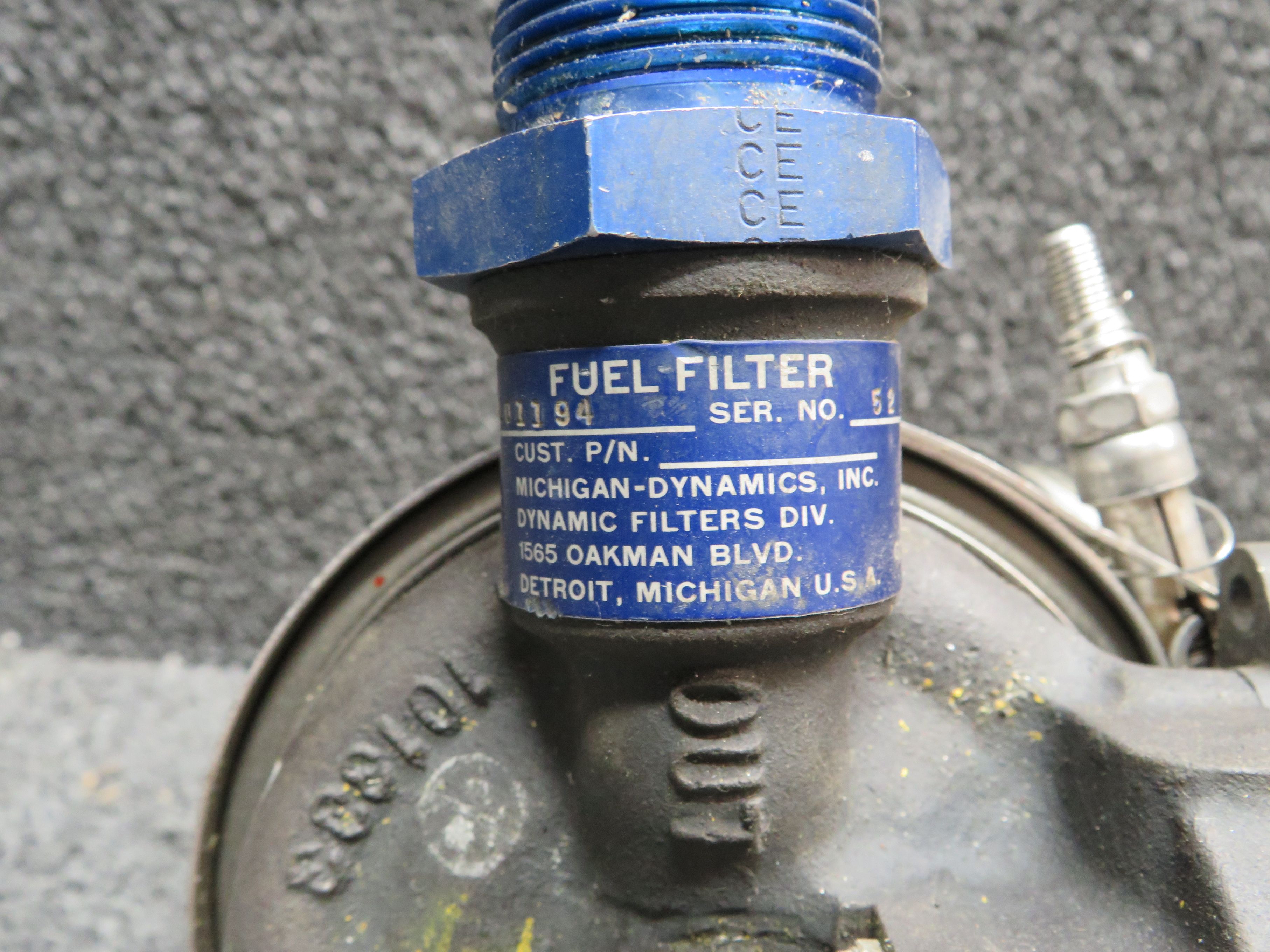 101194 Michigan Dynamics Fuel Filter Assembly For Sale
