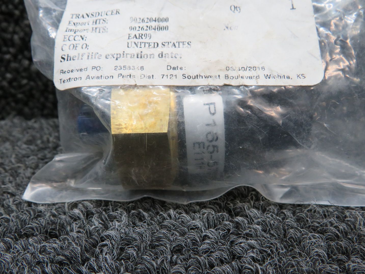 P165-5786 Vacuum Pressure Transducer (New Old Stock) For Sale
