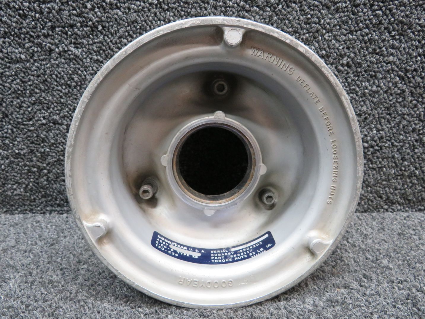 9524203 Goodyear Half Wheel Type III 6-6 Wheel Minus Bearing