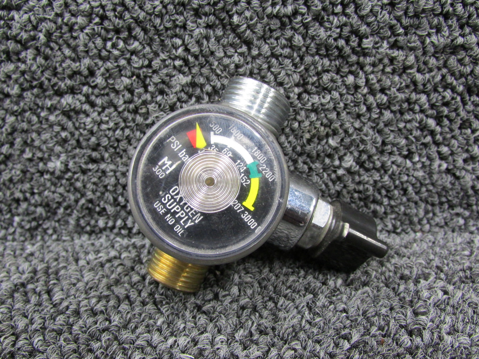 3001 Sherwood Oxygen Tank Regulator Valve Assembly with